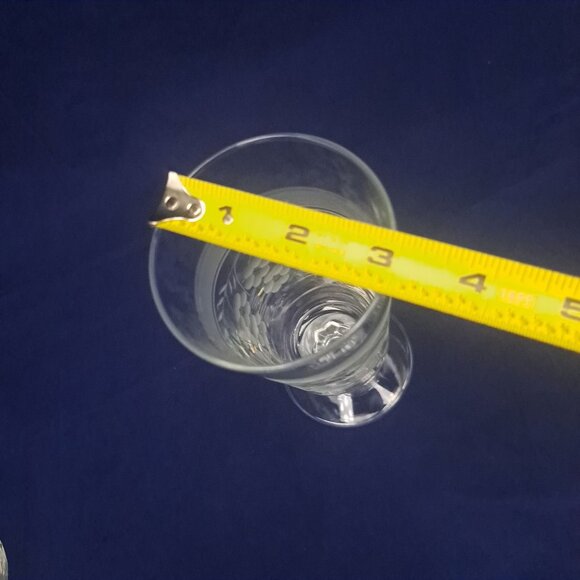 Vintage Etched Iced Tea Glass With Floral Design - Picture 2 of 6